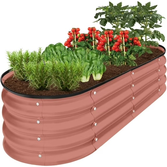 Best Choice Products Raised Oval Garden Bed